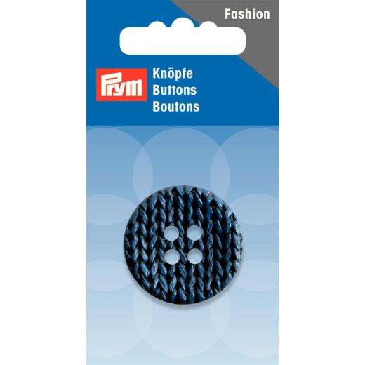 Knopf Strick dunkelblau Ø 32 mm - Prym (Ausverkauf)