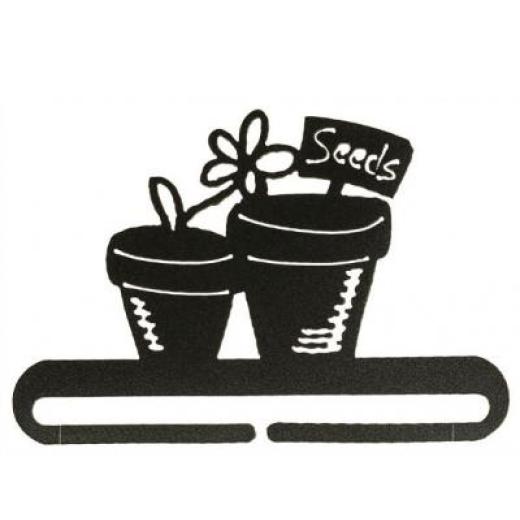Dekobügel Blumentöpfe schwarz 15 cm (Ausverkauf)