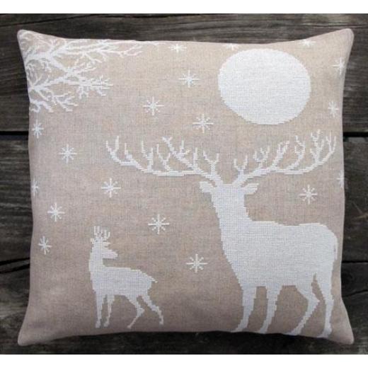 Kissen Hirsch - Haandarbejdets Fremme (Stickpackung)
