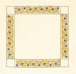 Haandarbejdets Fremme - Tischdecke Kornblumen