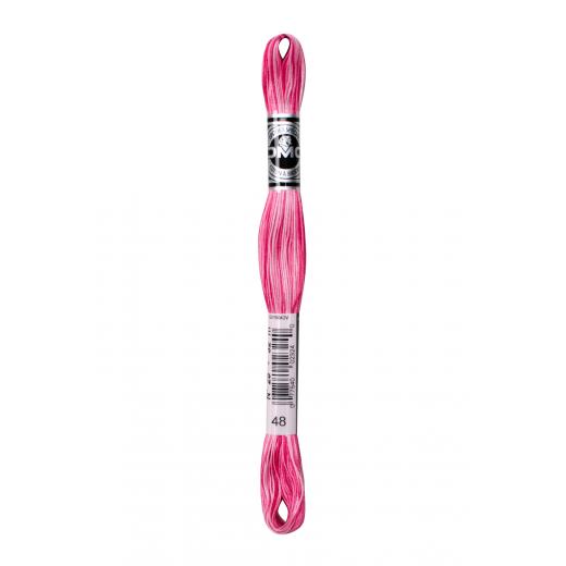 DMC Vierfachgarn Stärke 25 - 48 babyrosa multicolor