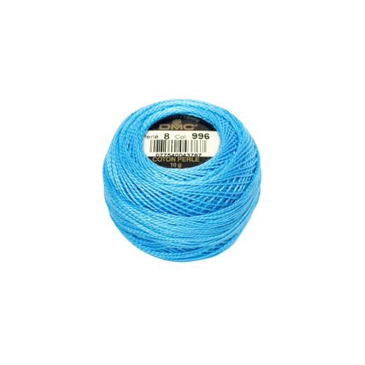 DMC Perlgarn Stärke 5 - 45 m – 996 elektrisch blau mittel (Ausverkauf)