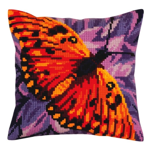 Butterfly - Kreuzstichkissen Collection dArt
