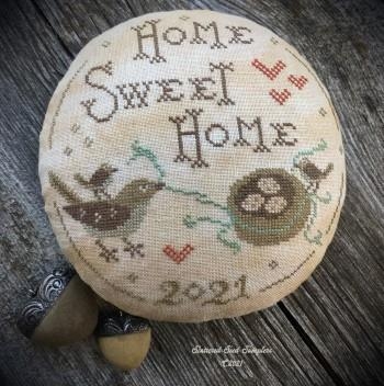 Stickvorlage Scattered Seeds Samplers - Home Sweet Home Pinkeep