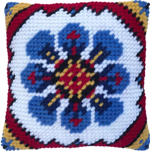 Stickpackung Needleart World - Kissen Indian Blue