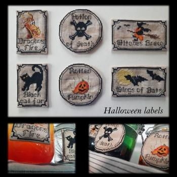 Stickvorlage Serenita Di Campagna - Halloween Labels (Ausverkauf)