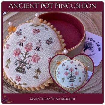 Stickvorlage MTV Designs - Ancient Pot Pincushion