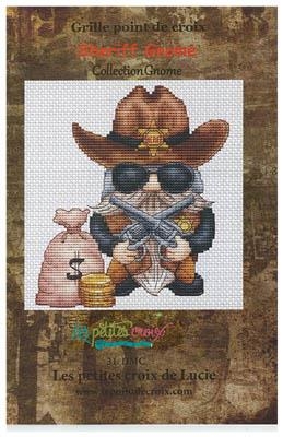 Sheriff Gnome - Les Petites Croix De Lucie (Stickvorlage)
