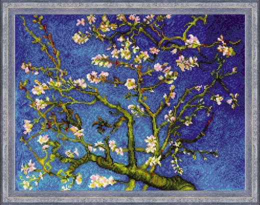 Riolis Stickpackung - Almond Blossom after V. van Goghs Painting