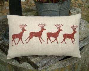 Haandarbejdets Fremme - Kissen Hirsche