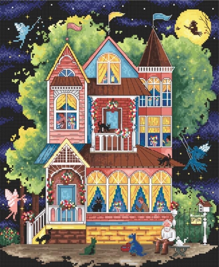 Leti Stitch Stickpackung - Fairytale House