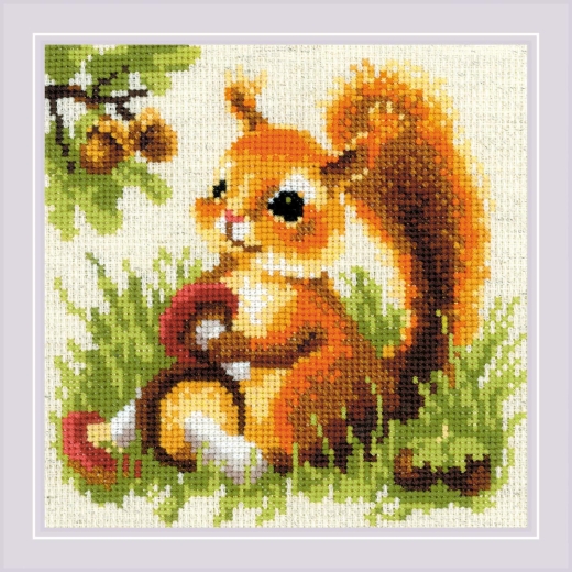 Riolis - Stickbild Squirel