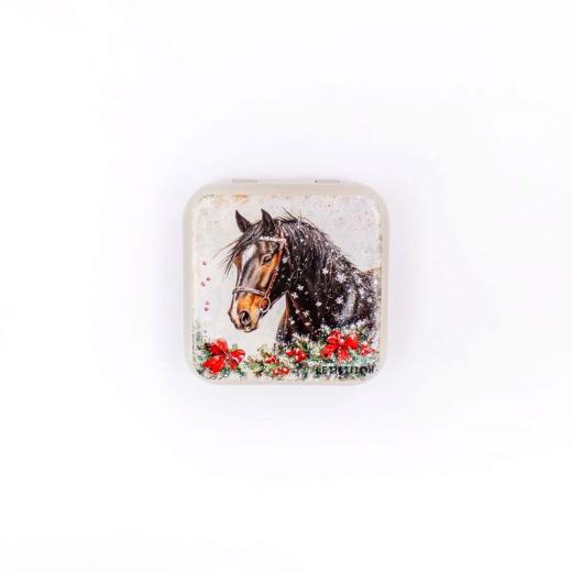 Winter Horse Metallic Box - Nadelbox Leti Stitch