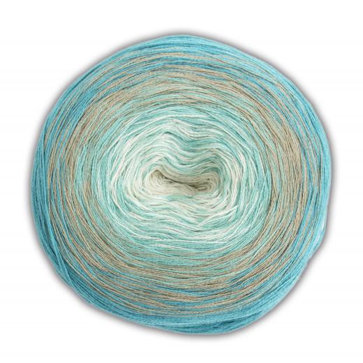 Woolly Hugs Bobbel Cotton - türkis-beige-creme (51)