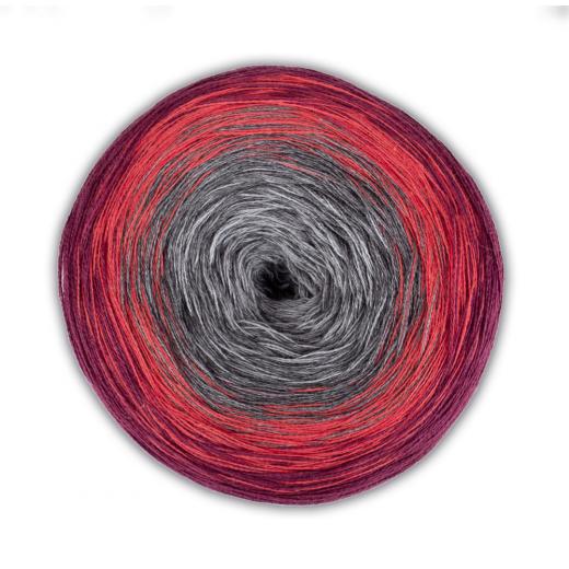 Woolly Hugs Bobbel Cotton - rot-grau (04)