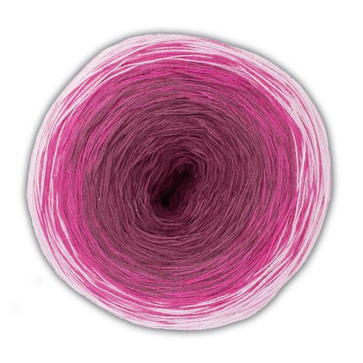 Woolly Hugs Bobbel Cotton - weiß-fuchsia-pink (31)