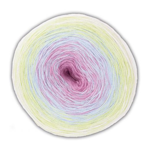 Woolly Hugs Bobbel Cotton - gelb-blau-rosa-pastell (32)