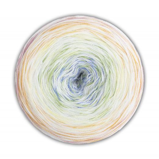Woolly Hugs Bobbel Cotton - weiß-orange-gelb-grün-pastell (42)
