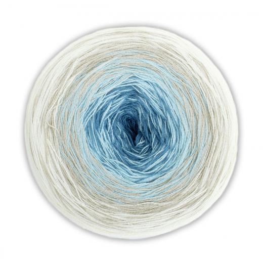 Woolly Hugs Bobbel Cotton - natur-türkis (59)