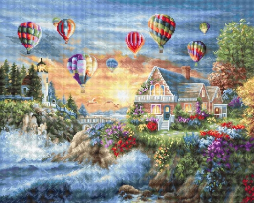 Luca-S Stickpackung - Balloons over Sunset Cove