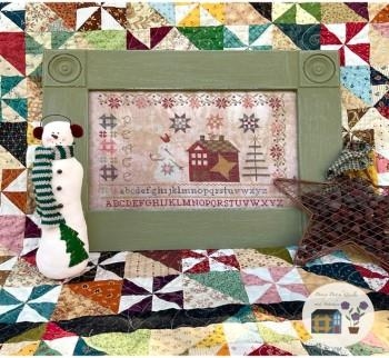 Stickvorlage Pansy Patch Quilts & Stitchery - Peace - Winter At Pansy Patch Manor