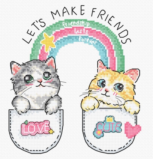 Leti Stitch Stickpackung - Lets make friends!