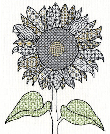Bothy Threads Blackwork - Sunflower