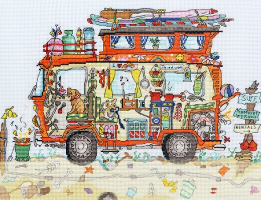 Bothy Threads Stickpackung - Cut Thru´ Camper Van