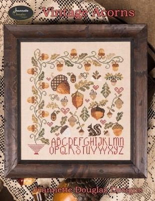 Stickvorlage Jeannette Douglas Designs - Vintage Acorns