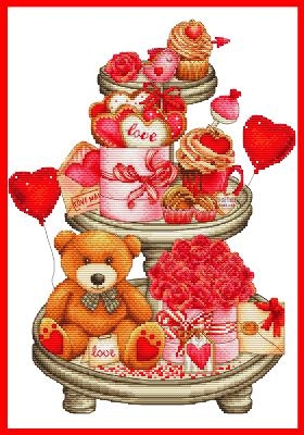 Love Is Sweet - Les Petites Croix De Lucie (Stickvorlage)