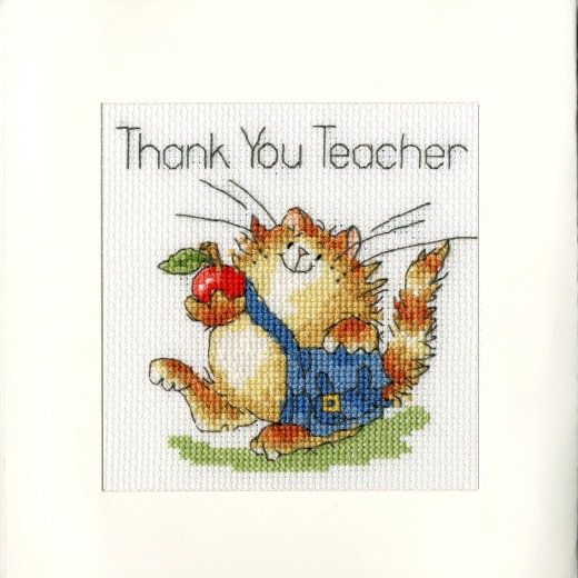 Bothy Threads Stickpackung - Greeting Card - An Apple For Teacher