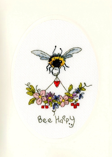 Bothy Threads Stickpackung - Greeting Card - Bee Happy