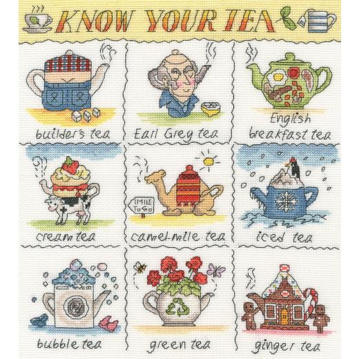 Bothy Threads Stickpackung - Know Your Tea