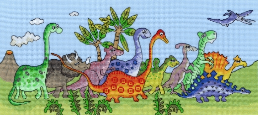Bothy Threads Stickpackung - Dinosaur Fun