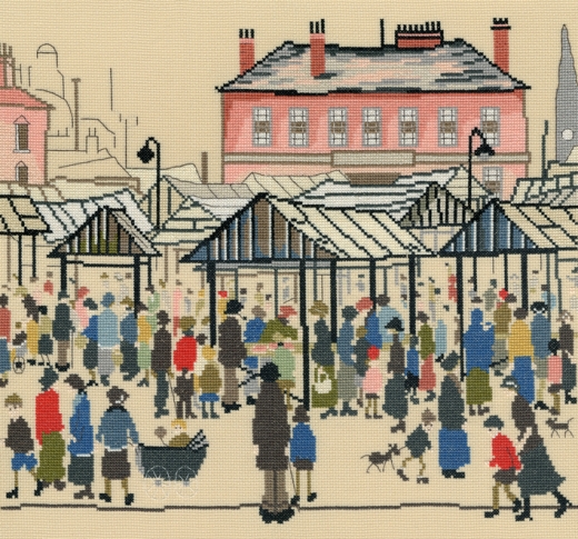 Bothy Threads LS Lowry - Market Scene
