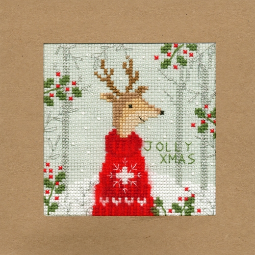 Bothy Threads Stickpackung - Christmas Card - Xmas Deer