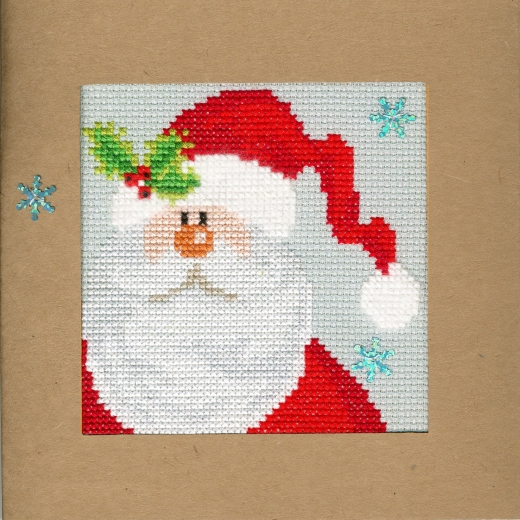 Bothy Threads Stickpackung - Christmas Card - Snowy Santa