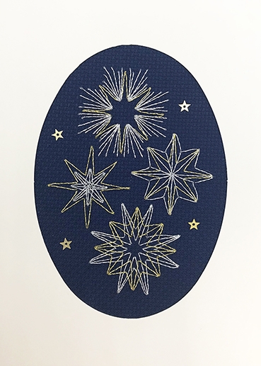 Bothy Threads Stickpackung - Christmas Card - Shining Stars