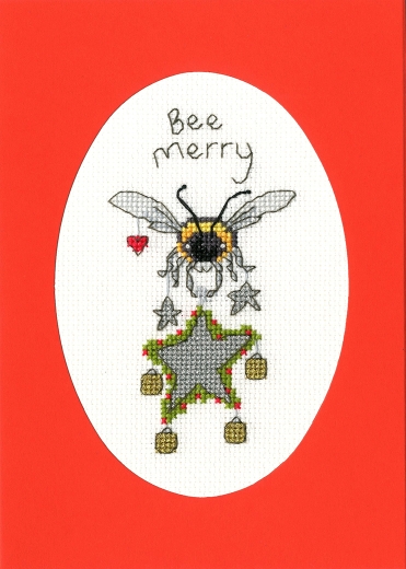 Bothy Threads Stickpackung - Christmas Card - Bee Merry
