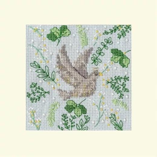 Bothy Threads Stickpackung - Christmas Card - Scandi Dove