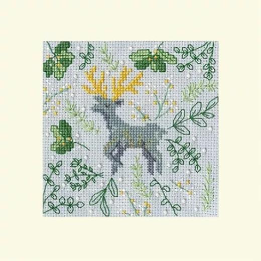 Bothy Threads Stickpackung - Christmas Card - Scandi Deer