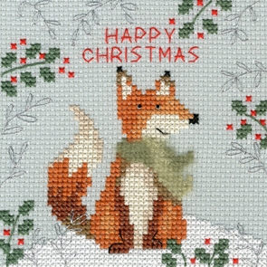 Bothy Threads Stickpackung - Christmas Card - Xmas Fox