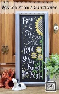 Stickvorlage Annie Beez Folk Art - Advice From A Sunflower