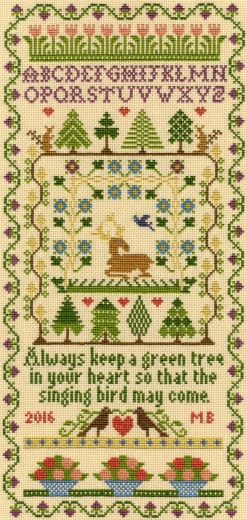 Bothy Threads Moira Blackburn - Green Tee