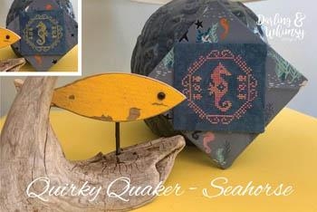 Stickvorlage Darling & Whimsy Designs - Quirky Quaker - Seahorse