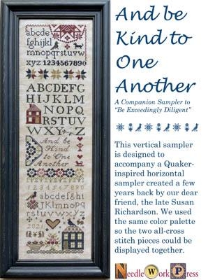 Stickvorlage Needle WorkPress - And Be Kind To One Another