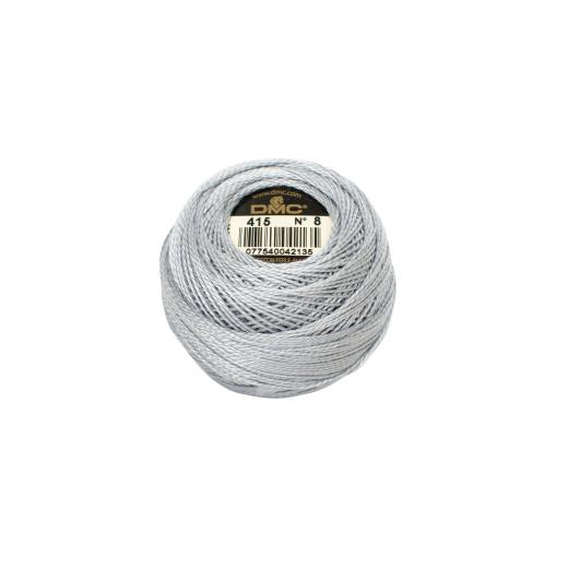 DMC Perlgarn Stärke 5 - 45 m – 415 perlengrau (Ausverkauf)