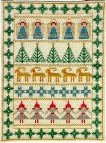 Fremme Stickpackung - Mustertuch Weihnachten