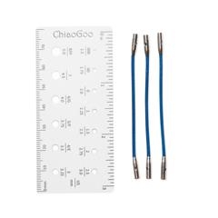 ChiaoGoo Seile für Nadelspitzen Twist Blue 5 cm - Small