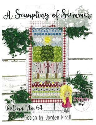 Stickvorlage Little Stitch Girl - Sampling Of Summer (Ausverkauf)